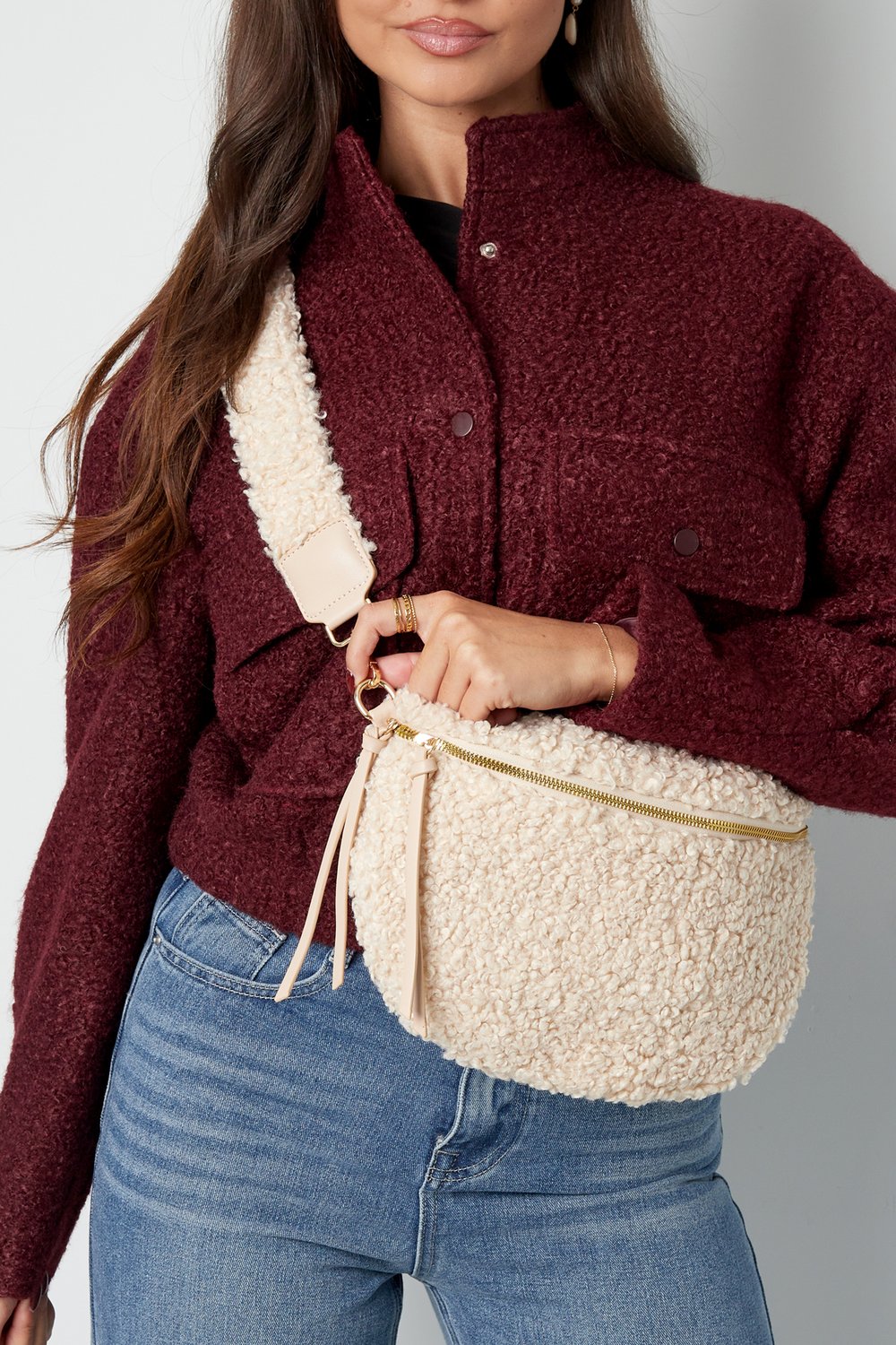 Basic teddy bag - Off white h5Picture3